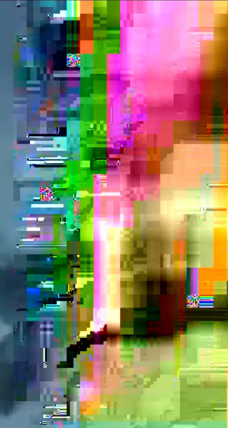 digital noise from when video doesn't render properly